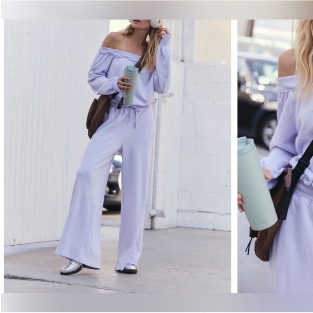 NWT Free People FP Movement One To Beat Onesie - lavender shadow purple - Large - Picture 3 of 7